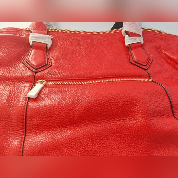 Ora Delphine Red Bag Crossbody Purse Gold Accents NWT - Picture 13 of 14